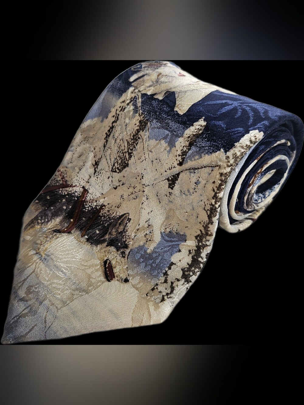 Endangered Species Last Great Race Sled Dog Team Husky Winter Novelty Tie 58.5
